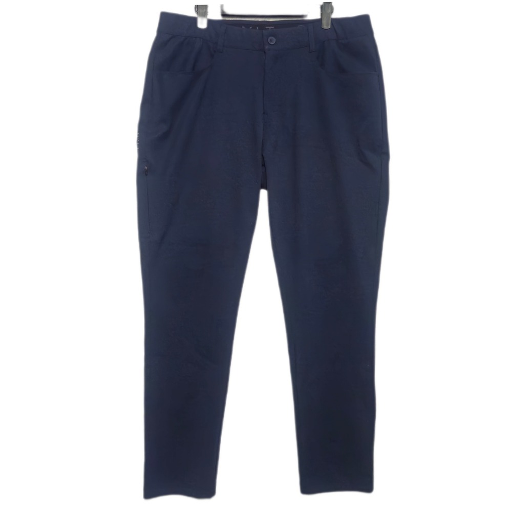 BYLT Everyday Pant 2.0 Mens 36 Navy Blue Bamboo Blend Stretch Tapered MBP0635
